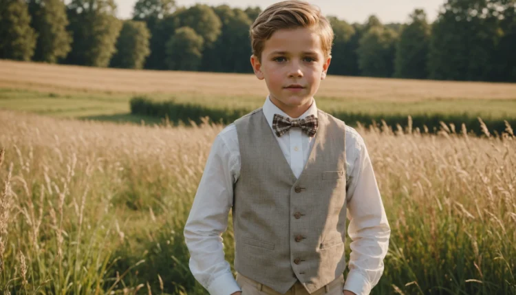 tenue petit garcon mariage champetre